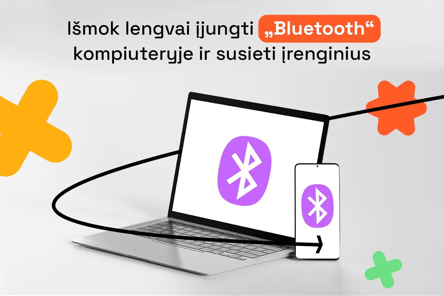 Kaip įjungti „Bluetooth“ ir susieti įrenginius „Windows 10“, „Windows 11“ bei „MacBook“ kompiuteriuose?