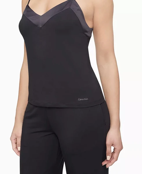 Calvin Klein Women's Modal Satin Loungewear Sleep Camisole Shirt - QS6526