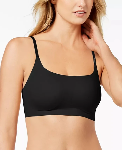 Calvin Klein Invisibles Comfort Lightly Lined Retro Bralette Black Qf4783  XL for sale online