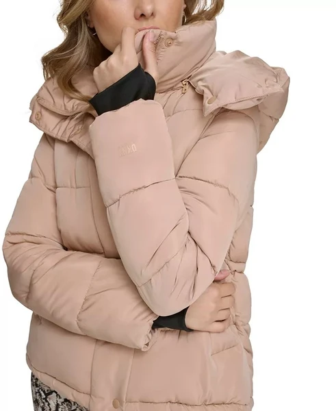 DKNY Women's Performance Lightweight Full Zipper Puffer Jacket
