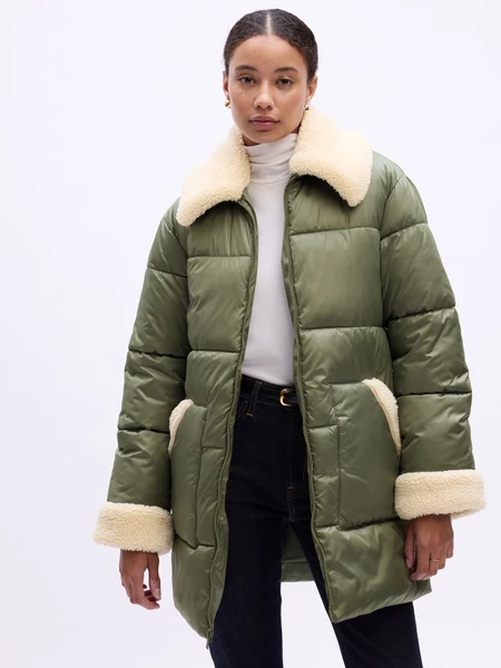 GAP ColdControl Max Oversized Long Puffer Coat