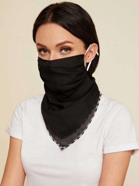 Shein Contrast Trim Sun Protection For The Face