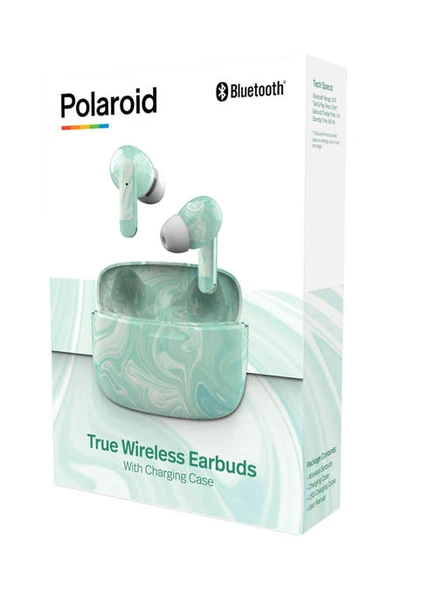 Polaroid wireless earbuds with charging 2024 case