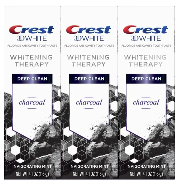 Crest 3D White Charcoal Whitening Toothpaste -116g